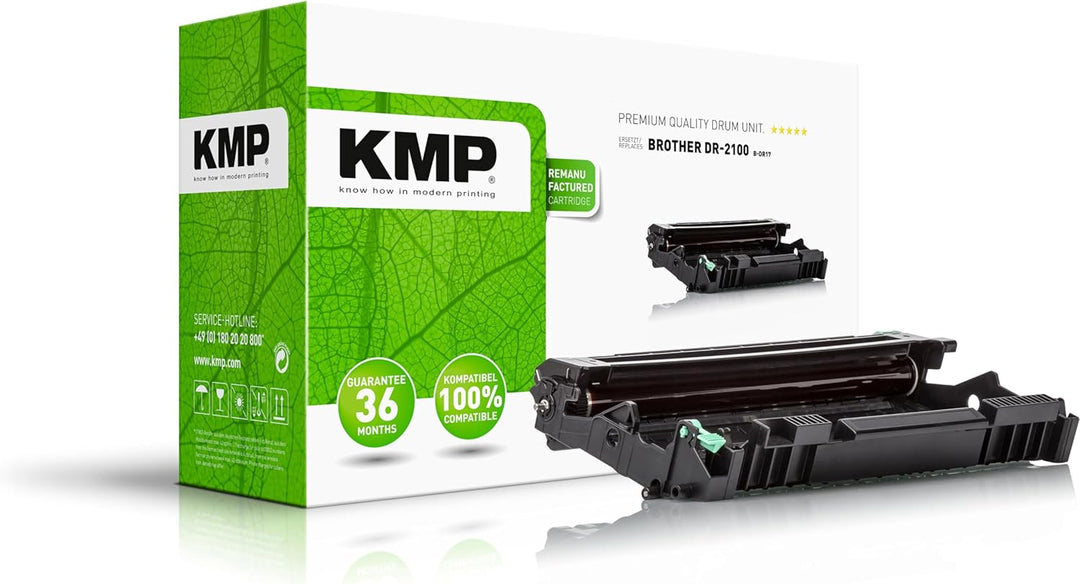 KMP Trommeleinheit passend für Brother DR-2100/406841 Schwarz - für Brother HL-2140, DCP-7030, MFC-7