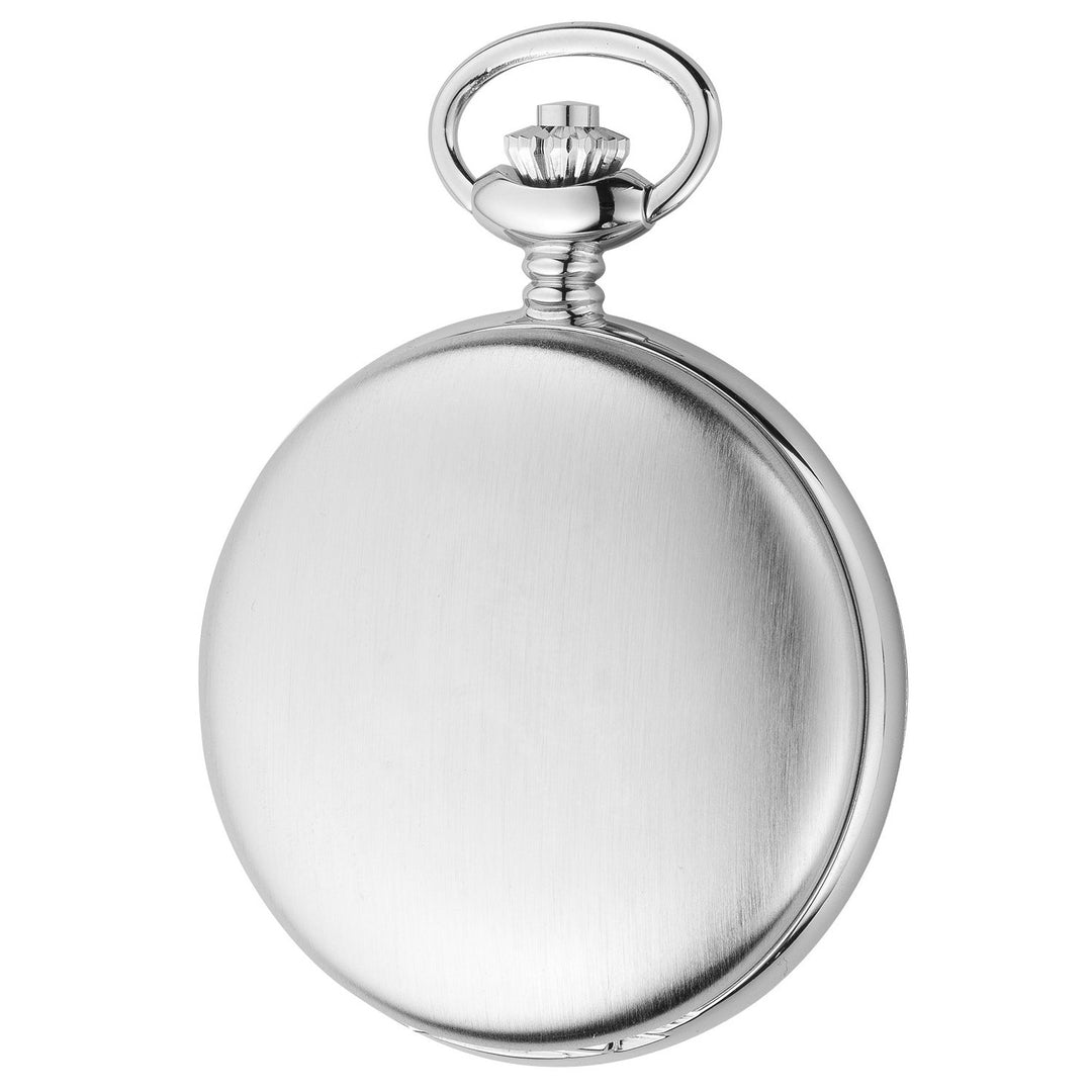 Eichmüller Taschenuhr 8233 teilskeletttiert, beidseitig aufklappbar, mattiert