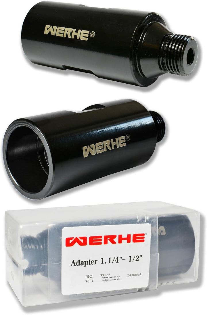 WERHE® Adapter 1 1/4" UNC auf R 1/2" Muffe. Für Kernbohrgerät zu betonlochsägen, Kernbohrmaschine zu