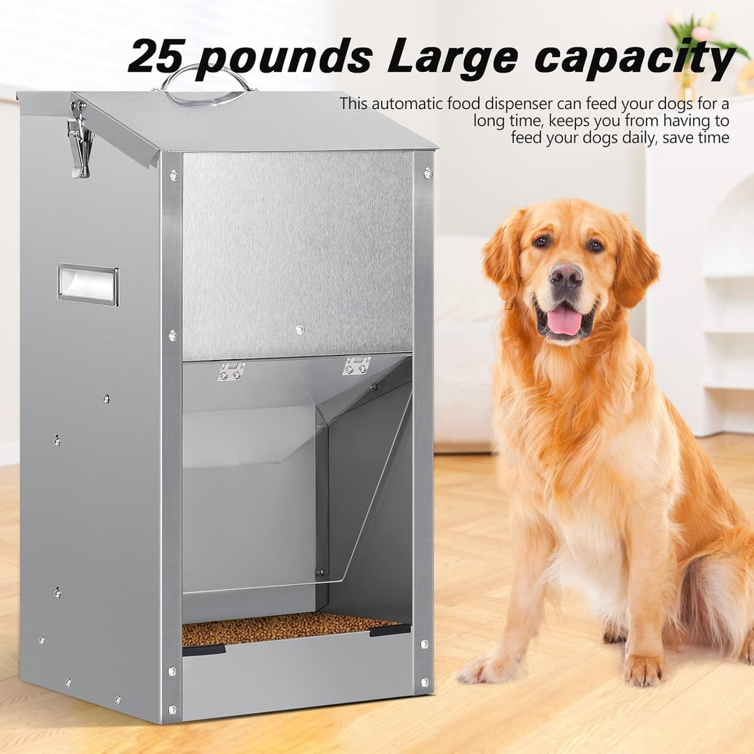 Automatischer Hundefütterer, Automatischer Hundefutterspender für den Aussenbereich Grosse Rasse 11K