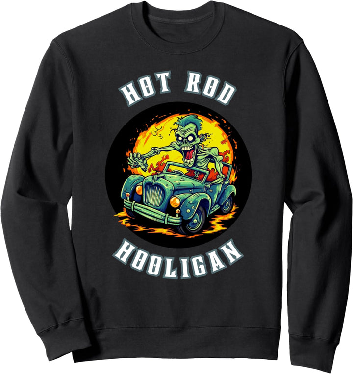Hot Rod Hooligan Pop Art Monster Auto Retro Kleidung JDM Auto Sweatshirt