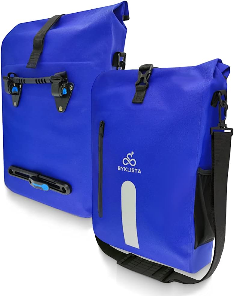 BYKLISTA Fahrradtasche Gepäckträger wasserdicht + Laptopfach – Fahrradtasche Gepäckträgertasche 100%