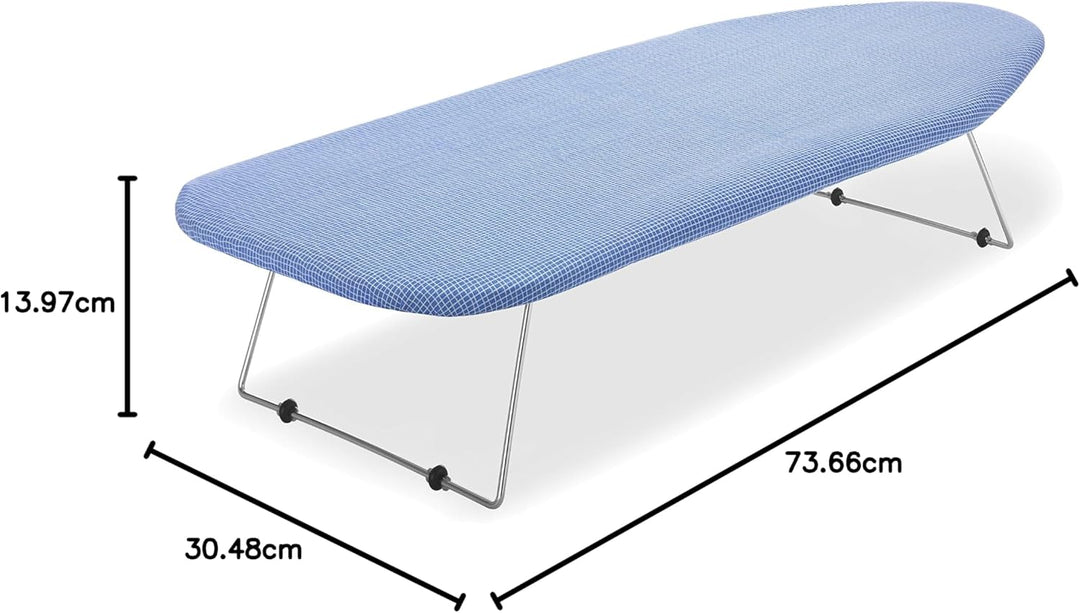 Whitmor kratzfestem Bezug Tisch-Bügelbrett, Legierter Stahl, blau, No Size, Blau