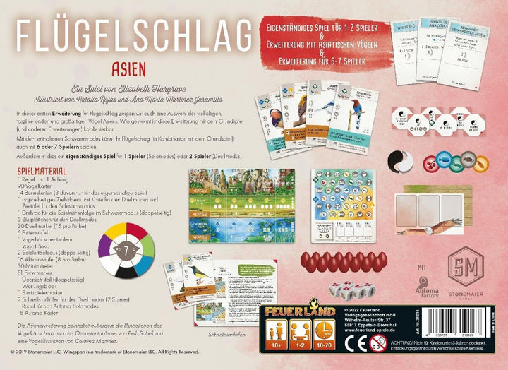 Feuerland: Flügelschlag Asien | 3. Erweiterung oder eigenständiges Spiel | 3. Erweiterung zum Spiel