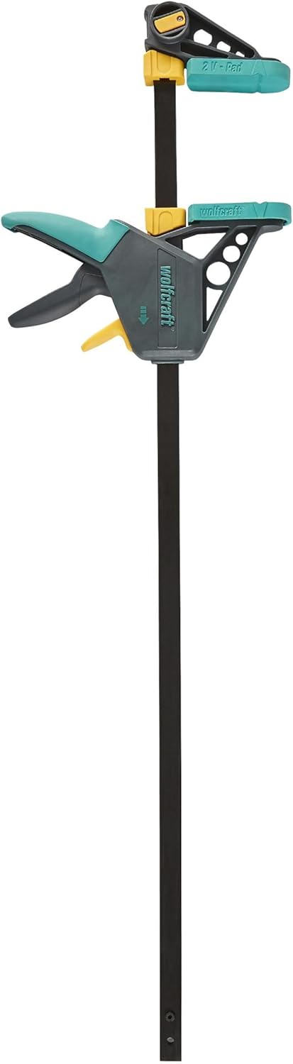 wolfcraft EHZ 100-700 Einhandzwinge PRO 3033000 | Kraftvolle Zwinge zum professionellen Spannen von