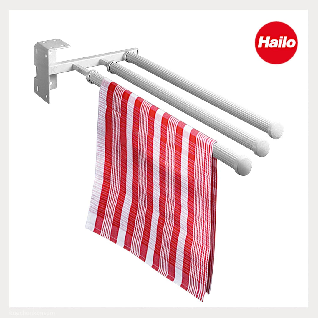 Hailo SECCO Handtuchhalter 3armig Handtuchhalter Handtuchstange Handtuchtrockner