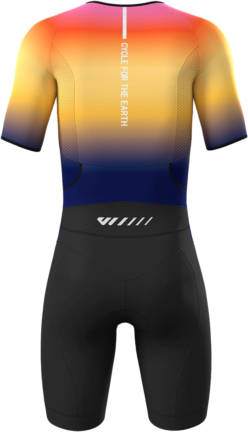 Lo.gas Herren Pro Trisuit Kurzarm Triathlonanzug für Rennen und Triathlon-Wettkämpfe -Triathlon-Anzu