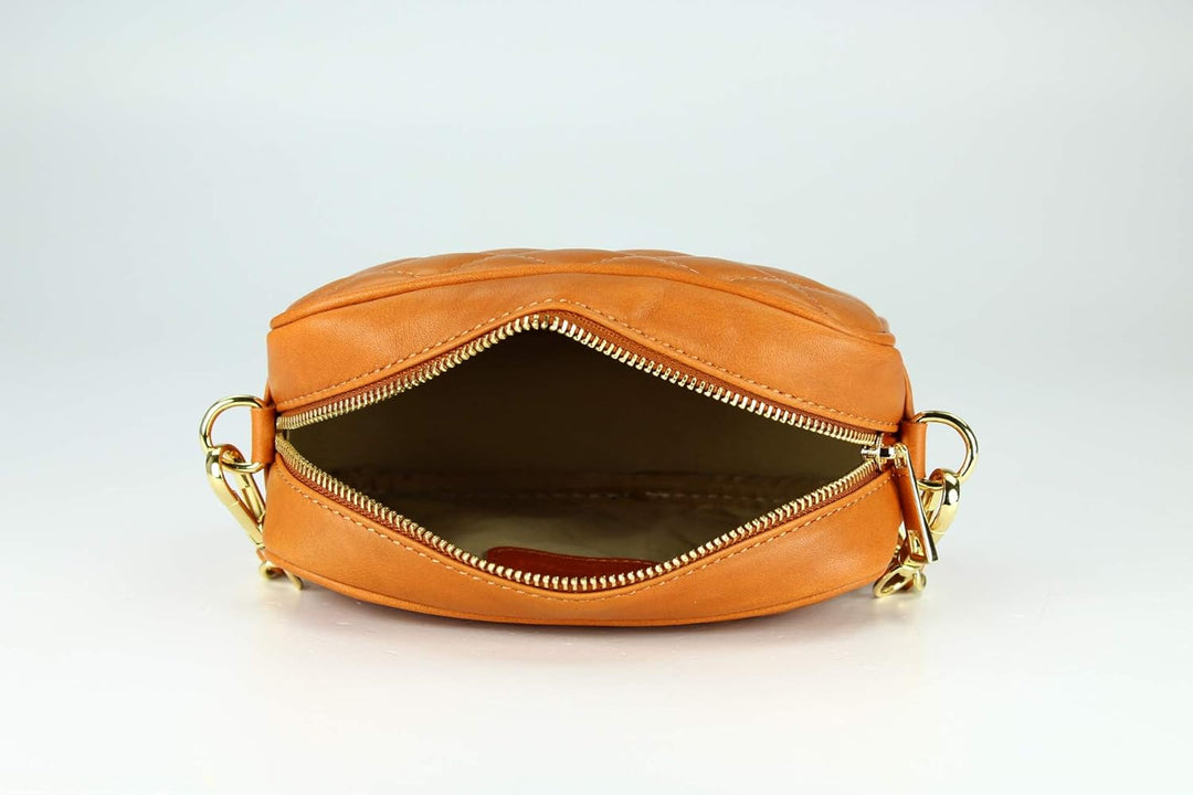 Belli italienische Echt Nappa Leder Abendtasche Damentasche kleine Umhängetasche zum Ausgehen gestep