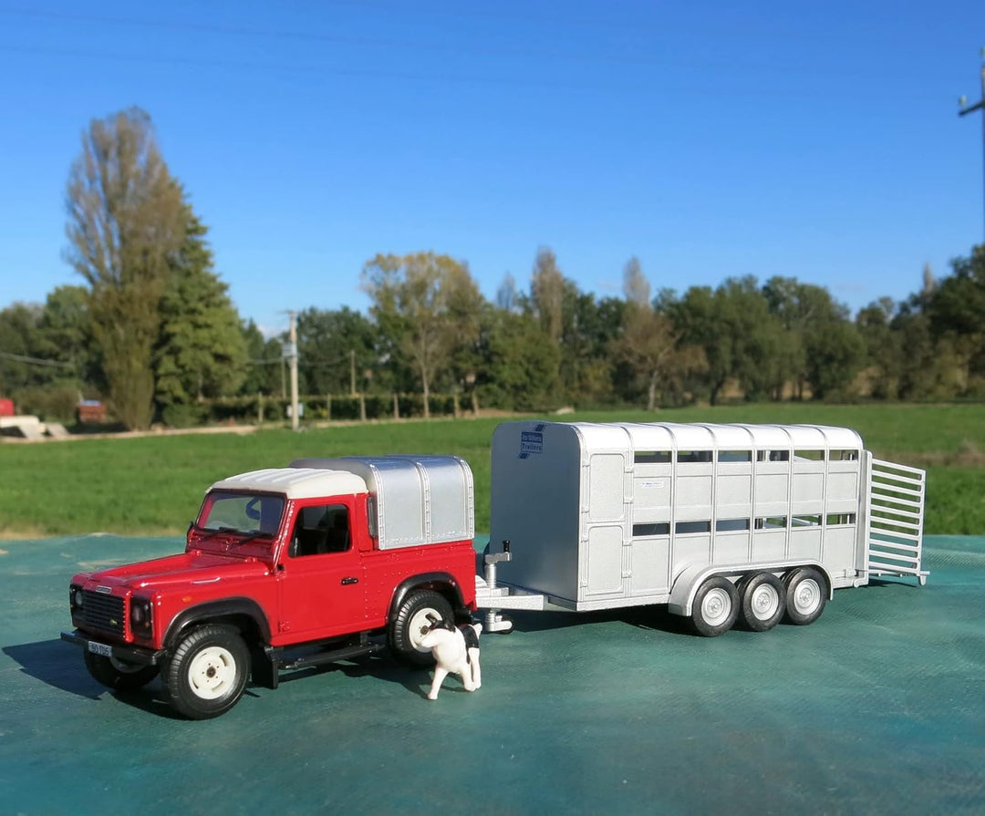 TOMY Britains Schäfer mit Jeep, Anhänger &amp; Figuren - detailgetreues Spielzeugset zum Spielen &amp; Samme