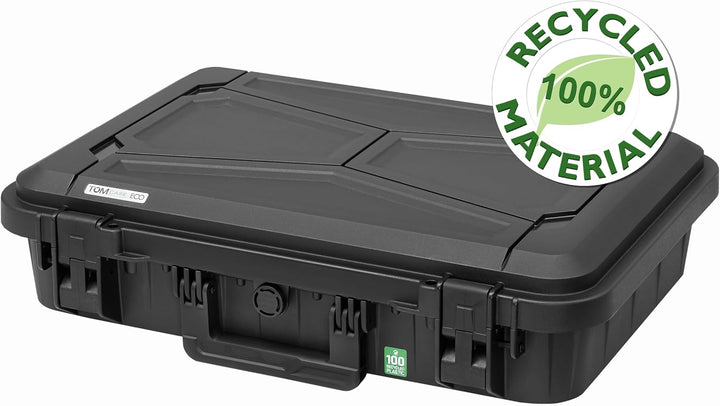 TOMcase Laptop Koffer 16-18 Zoll wasserdicht - ECO Schutzkoffer - Outdoor | Koffer für Notebook Tabl