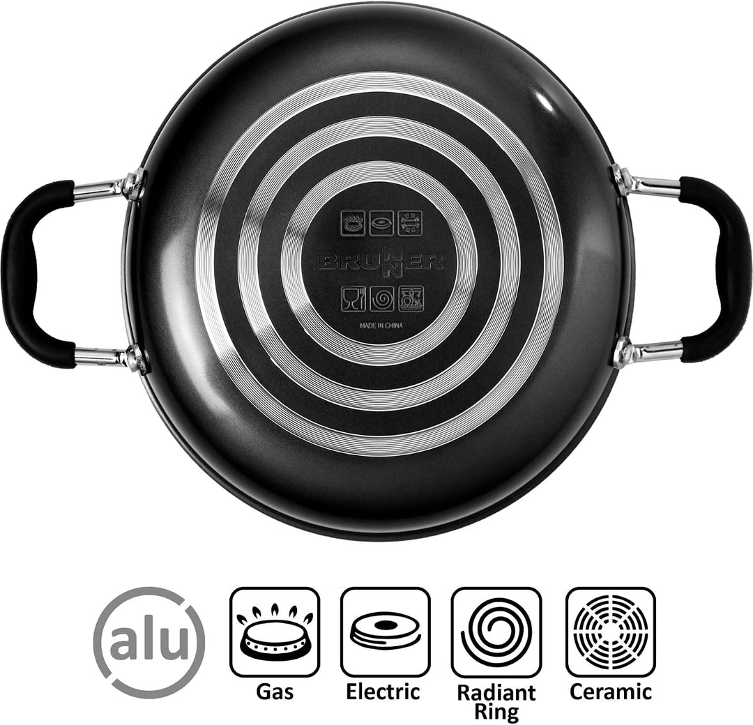 BRUNNER Alu Kochtopfset Kochgeschirr Campingtöpfe Topfset Pirate 6+1Ø18