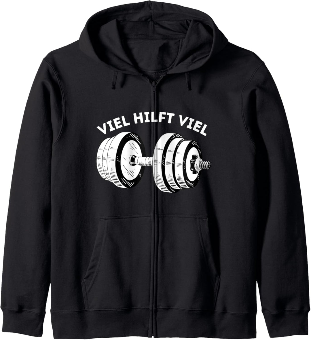 Viel hilft Viel Fitness Bodybuilding Kleidung Roswita Kapuzenjacke