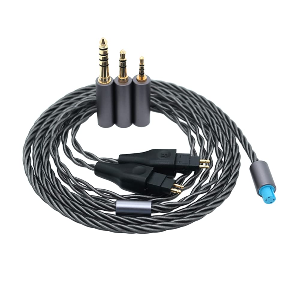 Janjunsi Upgrade Audio Kabel Ersatz Schnur Kompatibel mit Sennheiser HD580/HD650/HD660/HD600S/HD414/