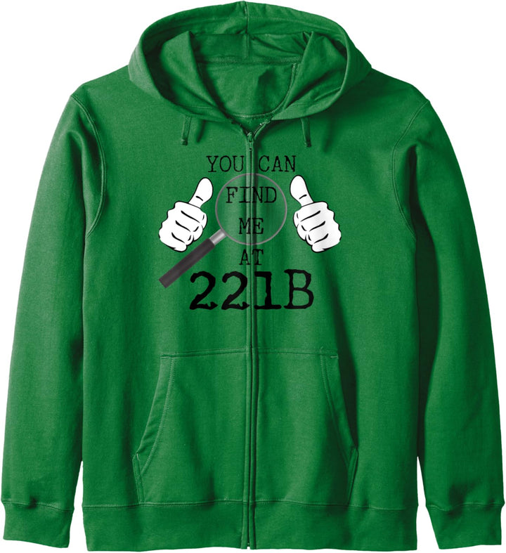 Sie finden mich bei 221B - Novelty Sherlock Holmes Kapuzenjacke