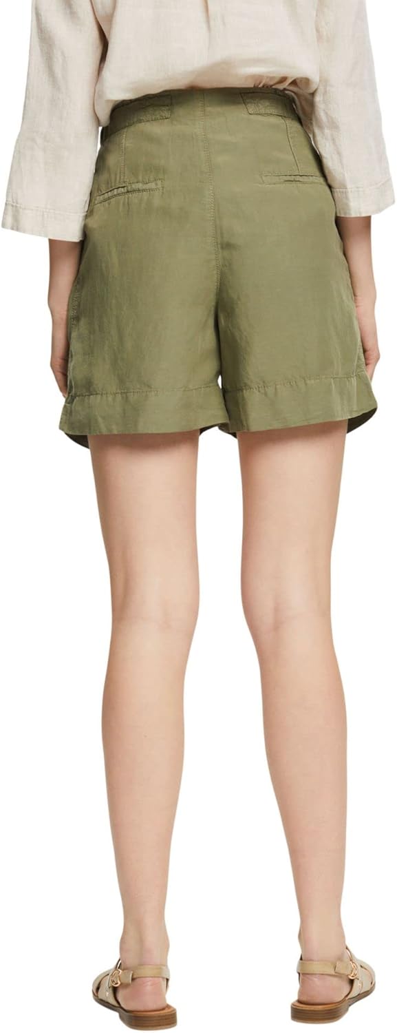 ESPRIT Damen Shorts 042ee1c307 34 345/Light Khaki, 34 345/Light Khaki