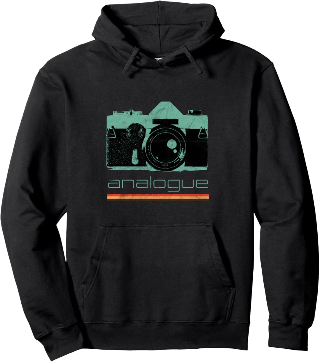 Vintage Fotograf Analog SLR Kamera Retro Film Lens Photo Pullover Hoodie