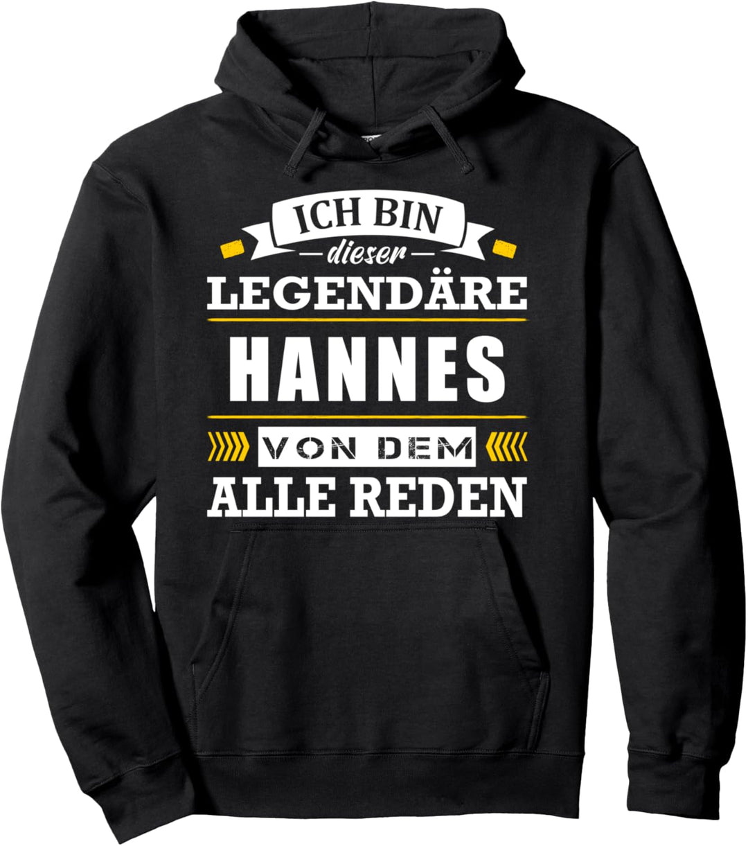 Name Hannes Vorname Namensgeschenke Namenstag Fun Pullover Hoodie