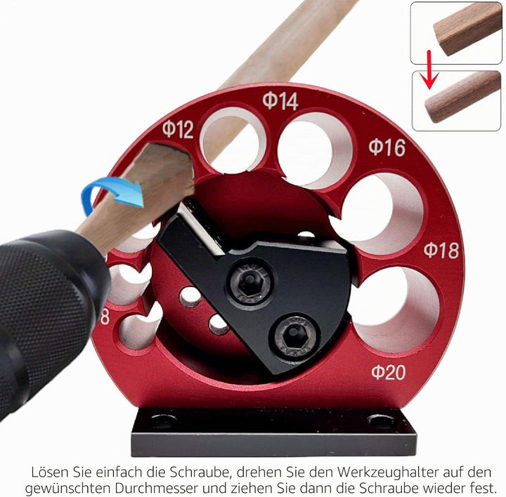 Dübelmacher-Vorrichtungssatz, 8 Löcher, Hartmetalleinsätze, Dübelmacher, 8 Mm Bis 20 Mm, Verstellbar