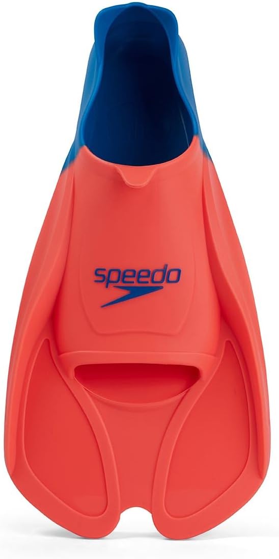 Speedo Unisex-Adult Biofuse Trainingsflossen Training Fin 44-46 EU Orange/Blau, 44-46 EU Orange/Blau