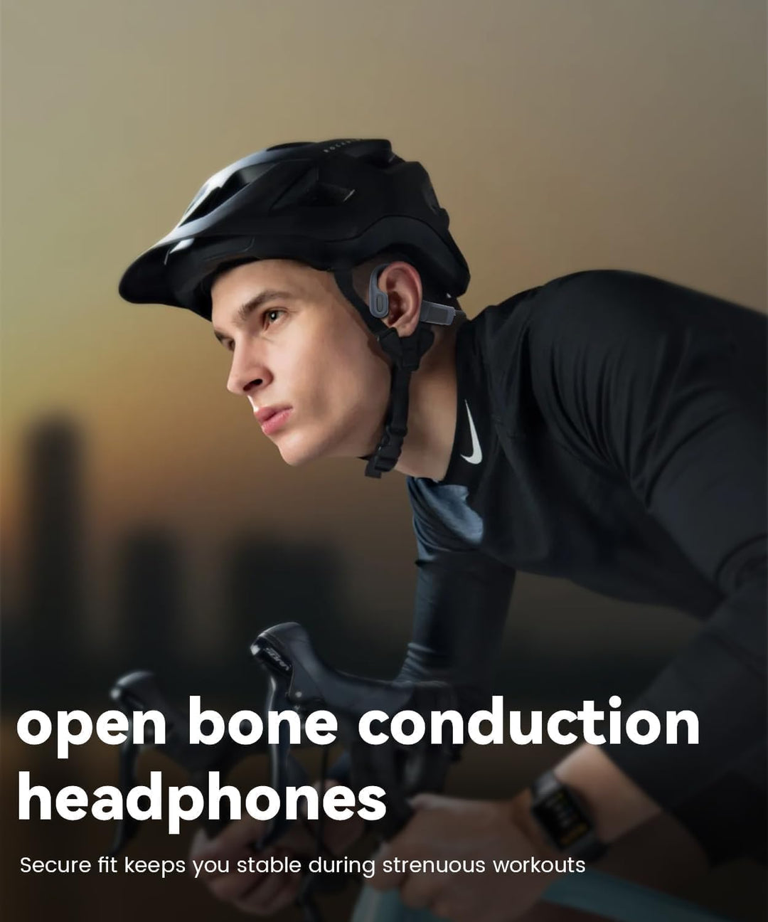 MONODEAL Kopfhörer Schwimmen, IP68 Knochenschall Kopfhörer Bluetooth 5.3 Sport Bone Conduction Kabel