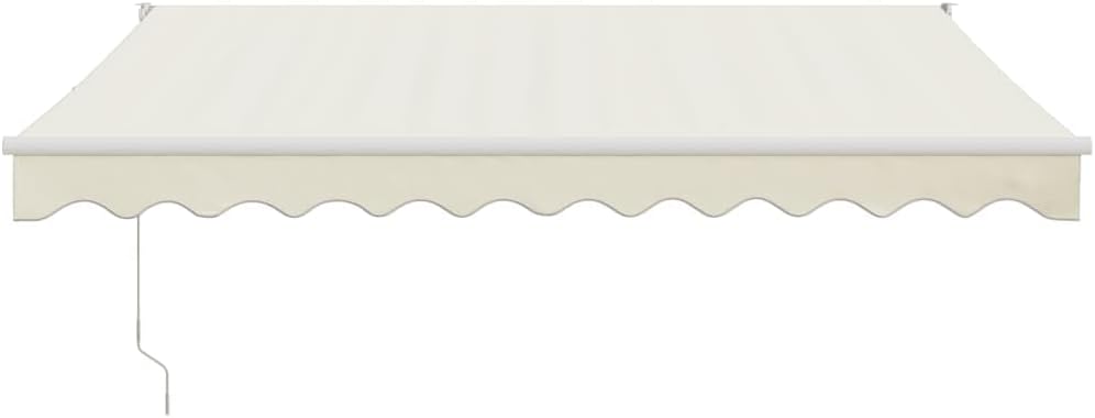 vidaXL Elektrische Markise mit Kurbel Creme 3,5x2,5 m Creme 3.5 x 2.5 m, Creme 3.5 x 2.5 m