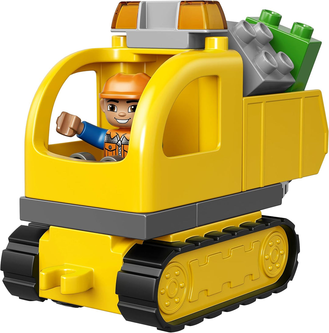 LEGO DUPLO Town 10812 Truck & Tracked Excavator Building Kit (26 Piece) by LEGO