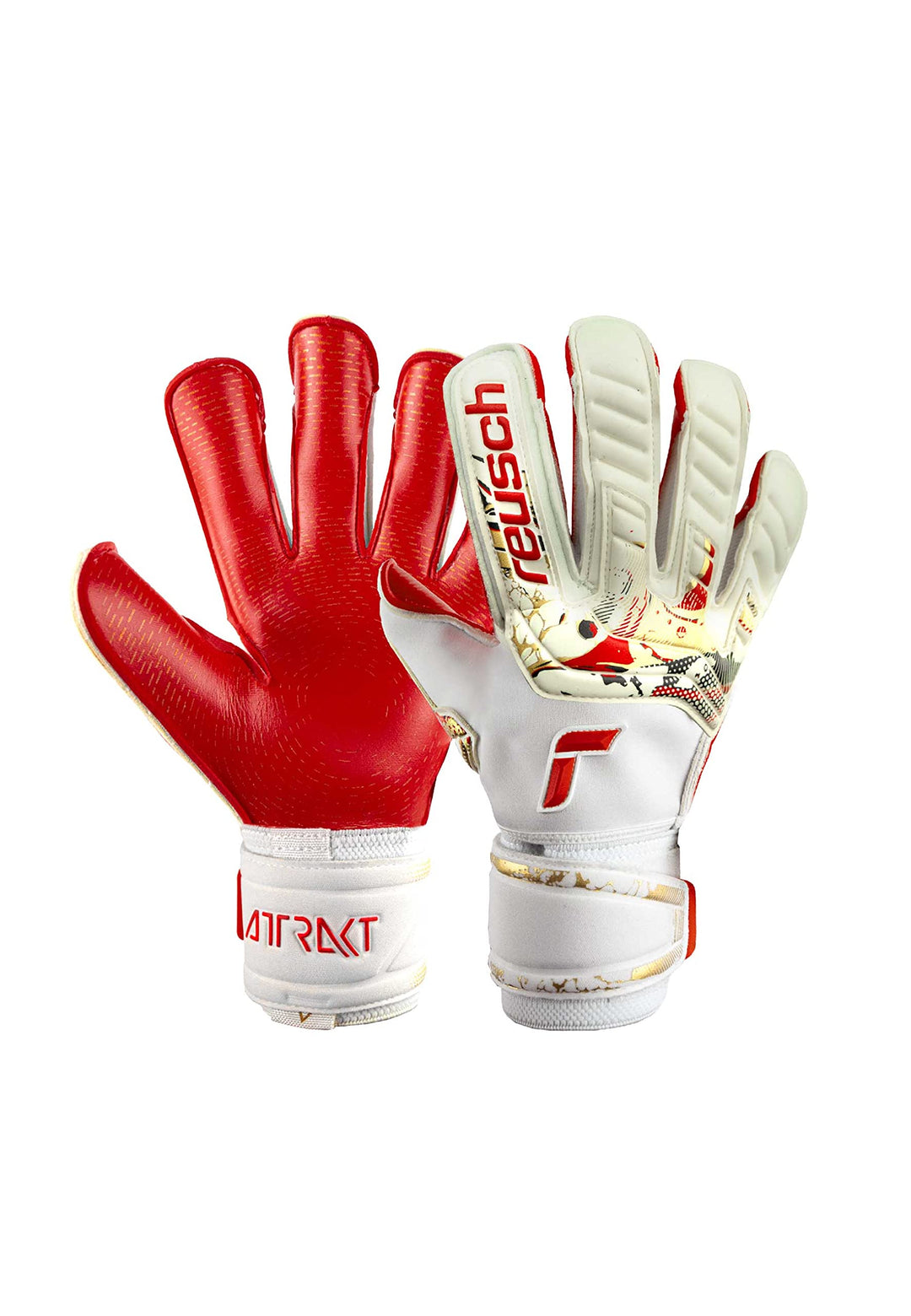 Reusch Unisex – Erwachsene Torwarthandschuhe Attrakt Gold X Glueprint mit Hervorragendem Grip und Au