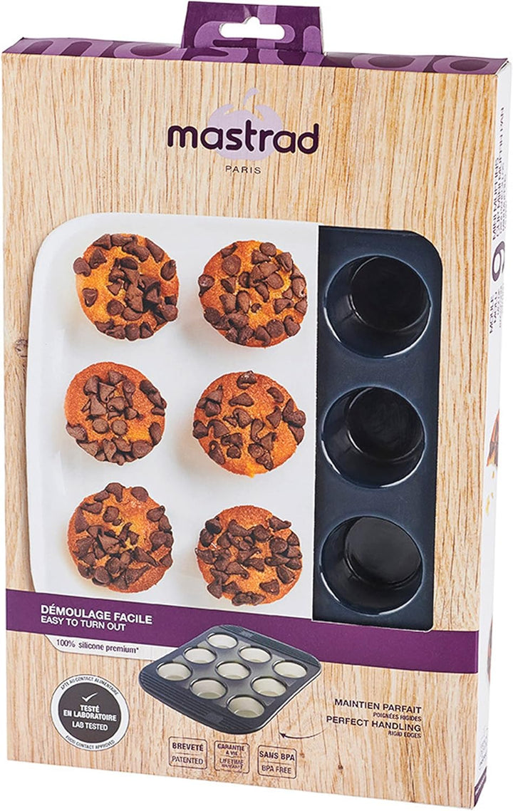 Mastrad F42014 Silikonbackform für 9 Muffins