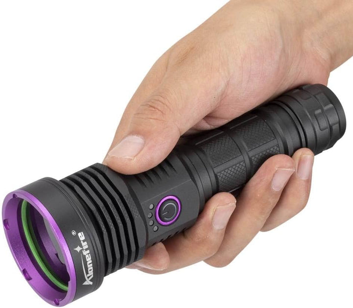Alonefire SV43 36W 365nm UV Taschenlampe USB Aufladbar Ultraviolett Schwarzlicht Haustierurin Detekt