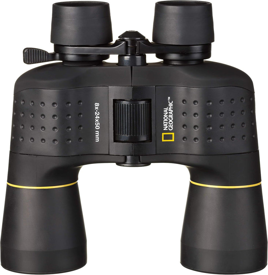 National Geographic Zoom Fernglas 8-24x50 mit Mitteltriebfokussierung und robuster Gummiarmierung in