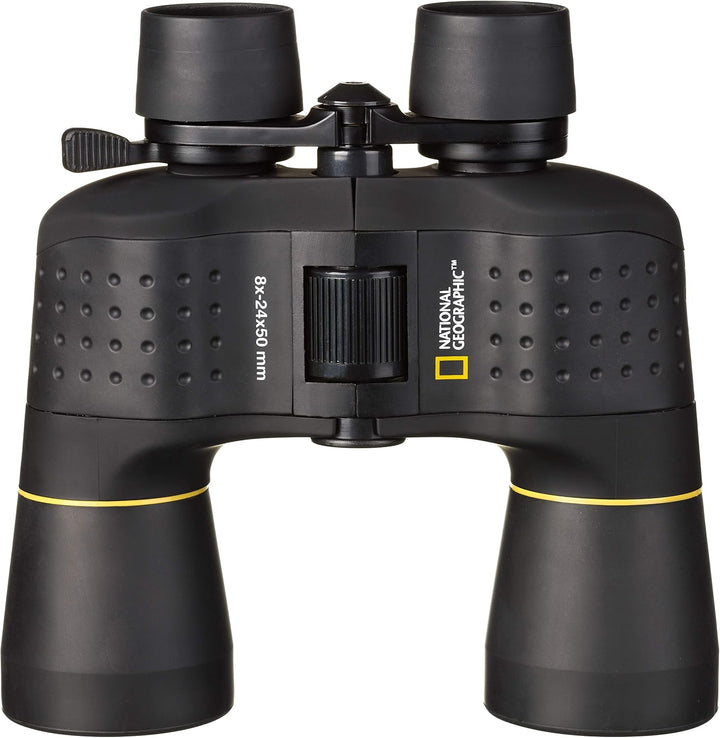 National Geographic Zoom Fernglas 8-24x50 mit Mitteltriebfokussierung und robuster Gummiarmierung in