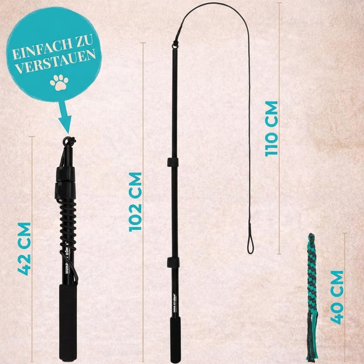 HUND IST KÖNIG® Reizangel Hunde - Profi Reizangel für Hunde für ultimativen Spielspass & körperliche