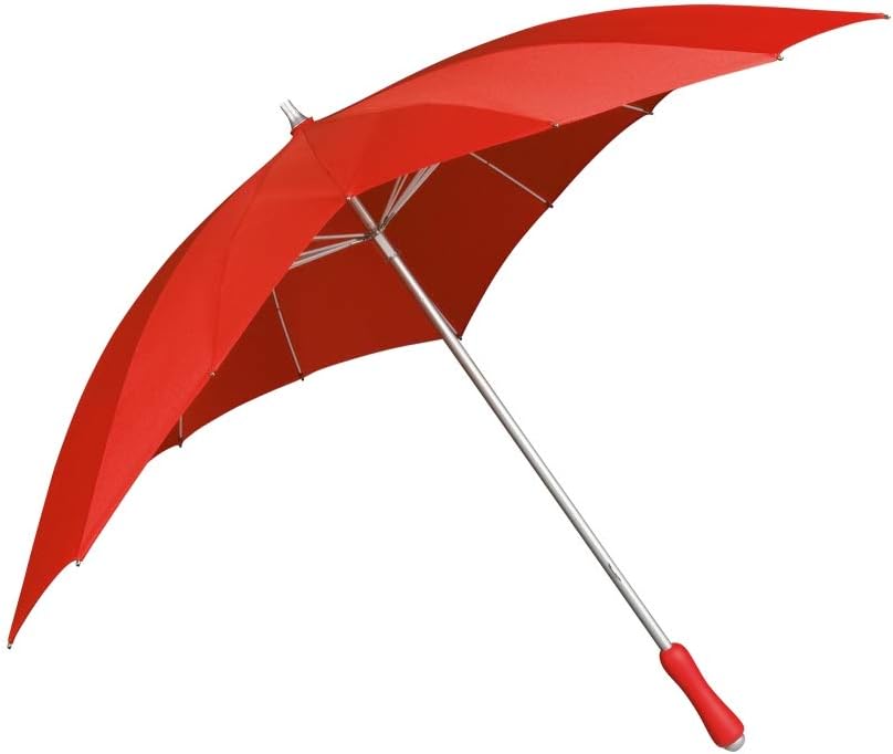 VON LILIENFELD Regenschirm Damen Sonnenschirm Brautschirm Hochzeitsschirm Herz rot