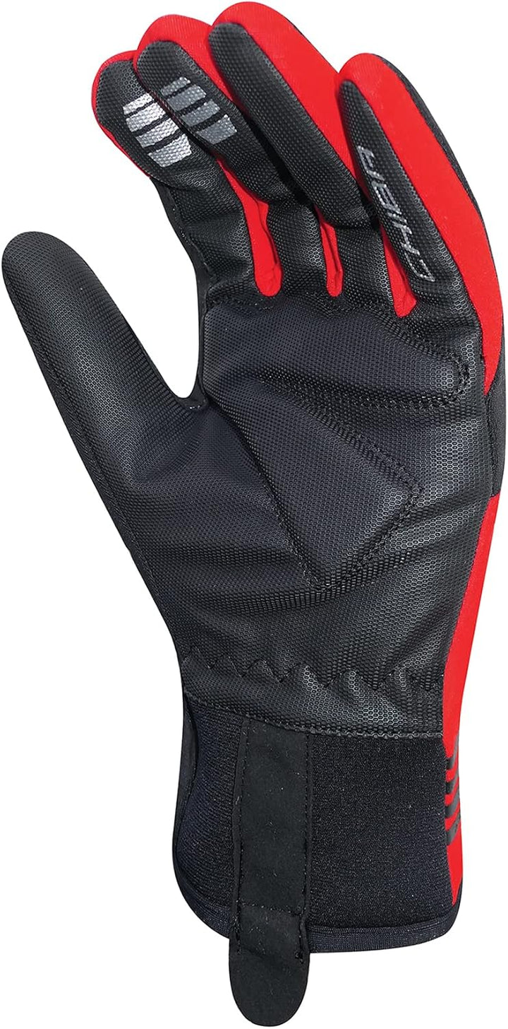 Chiba 2nd Skin Fahrrad Handschuhe lang rot/schwarz 2023 M (8), M (8)