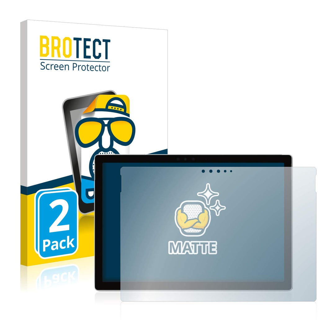 BROTECT Entspiegelungs-Schutzfolie für Microsoft Surface Pro 6 (2 Stück) Matte Displayschutz-Folie,