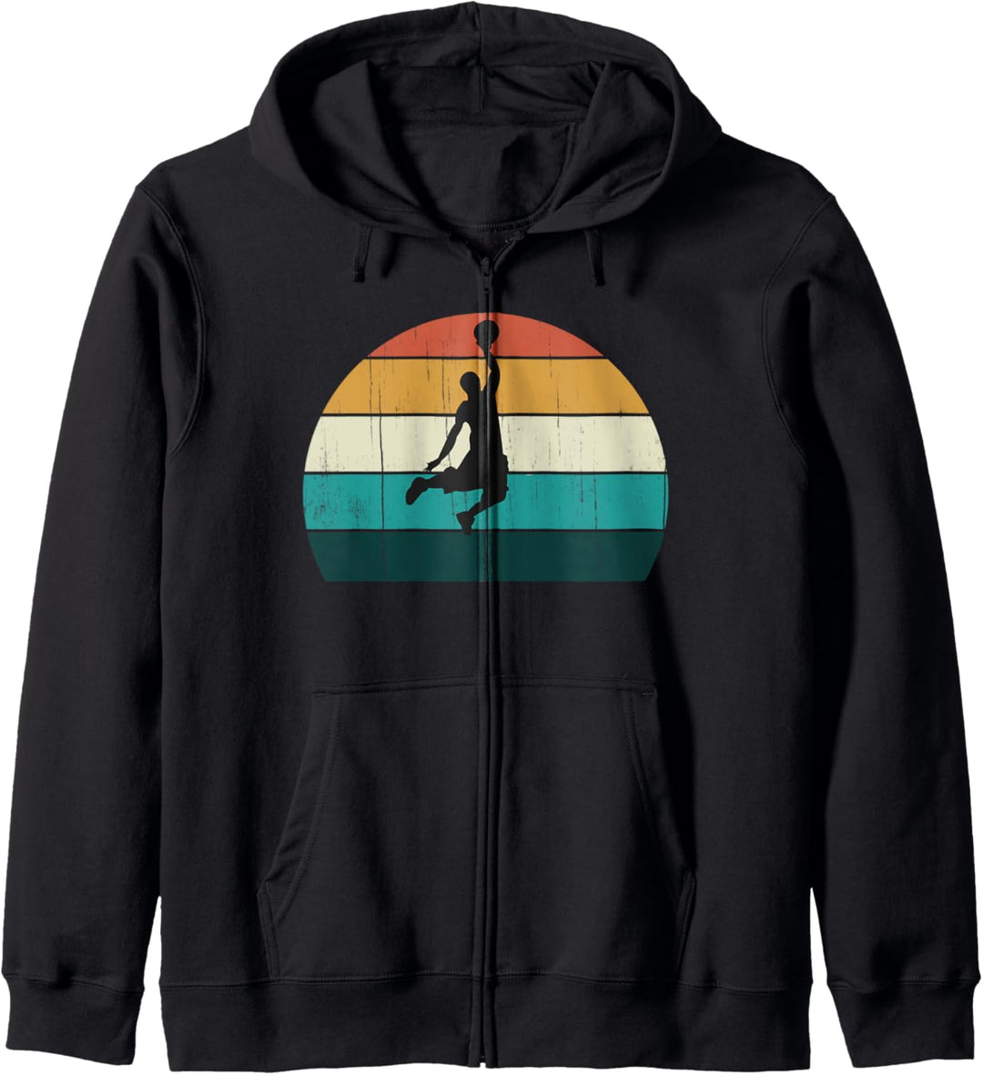Retro Basketball Player - Vintage Spielball / coole Geschenk Kapuzenjacke