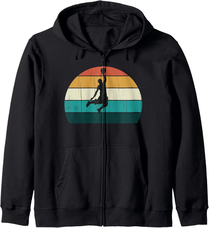 Retro Basketball Player - Vintage Spielball / coole Geschenk Kapuzenjacke