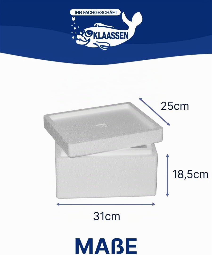 Thermobox, Styroporbox / Eisbox für Essen, Getränke &amp; temperaturempfindliche Ware, Isolierbox aus St