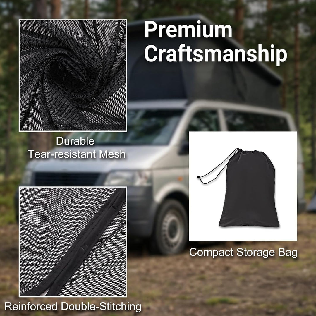 Moskitonetz für VW T5 T6 Heckklappe, Magnetisches Fliegengitter Camping für VW T5 / T6 Heckklappe, f