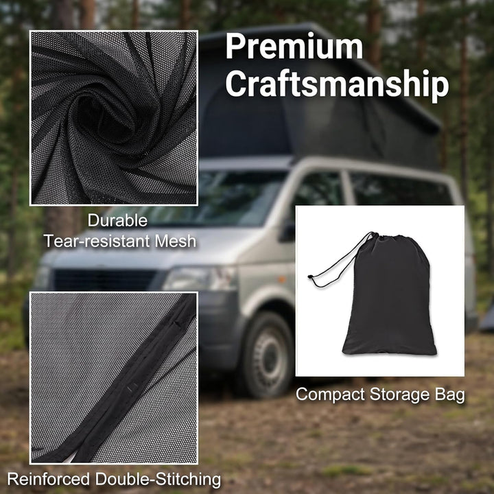Moskitonetz für VW T5 T6 Heckklappe, Magnetisches Fliegengitter Camping für VW T5 / T6 Heckklappe, f
