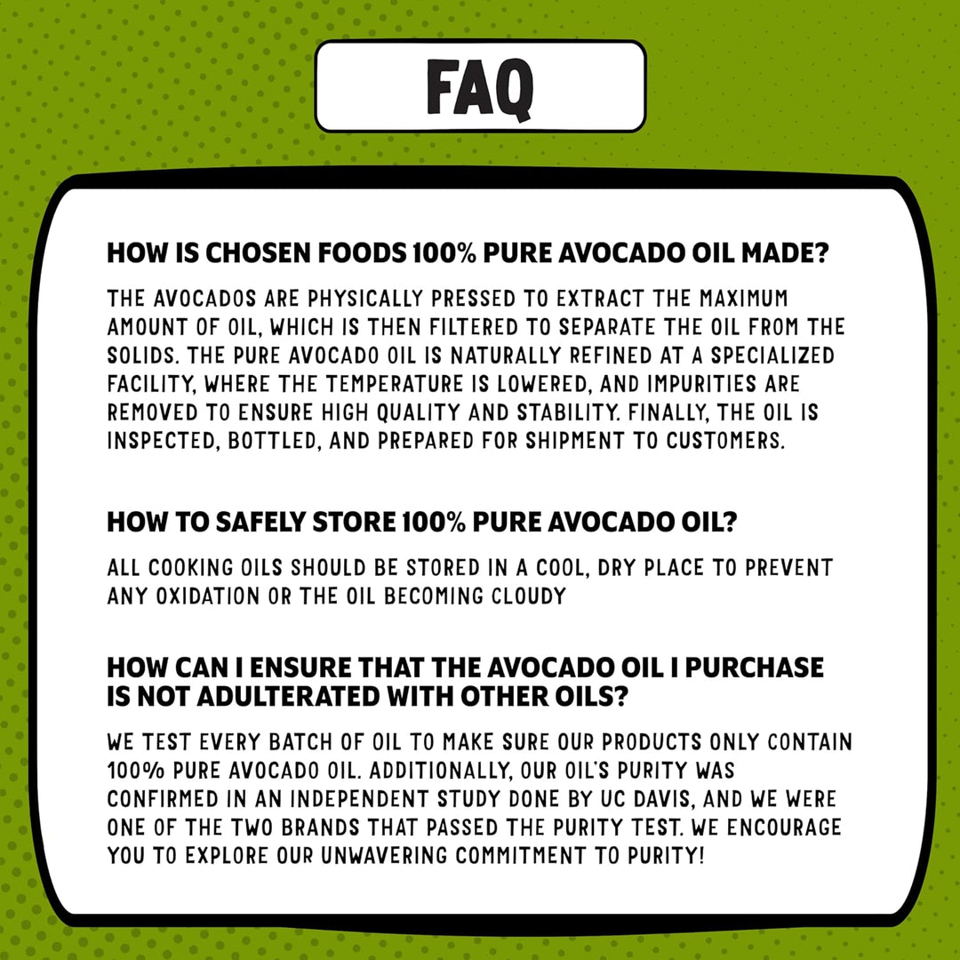 Chosen Foods - 100% Pure Avocado-öl - 16.9 Unze.