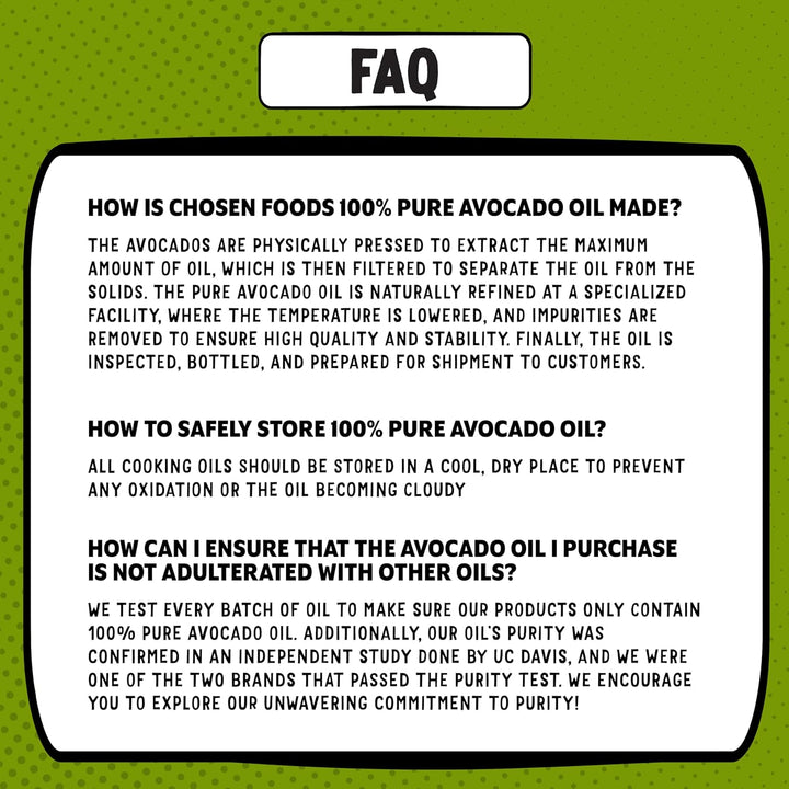 Chosen Foods - 100% Pure Avocado-öl - 16.9 Unze.