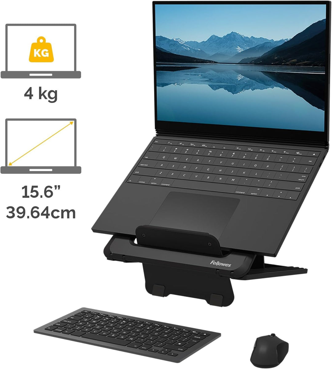 Fellowes Laptop-Ständer für den Schreibtisch - Breyta™ Verstellbarer, 100% recycelbarer Laptop-Ständ