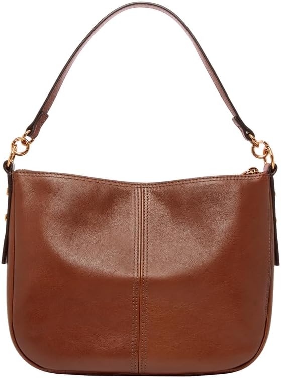 Fossil Damen Jolie Crossbody Ledertasche 27,9 cm L x 7,6 cm B x 20,3 cm H Braun, Braun