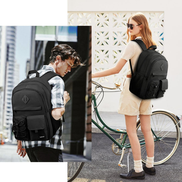 YAMTION Rucksack Laptop für Herren Damen,Schulrucksack Frauen mit USB&amp;Laptopfach Schultasche Jungen