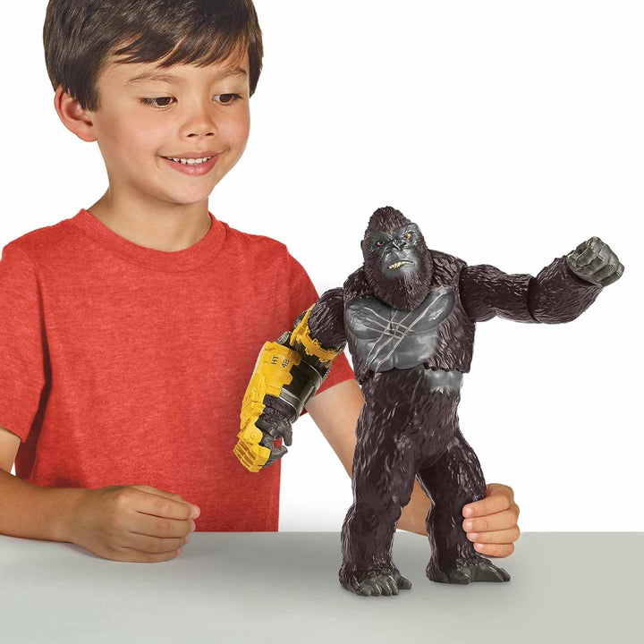MonsterVerse Godzilla x Kong Giant Kong Roll N Battle – 28 cm Filmgetreue Figur mit Rad &amp; Drehbarem