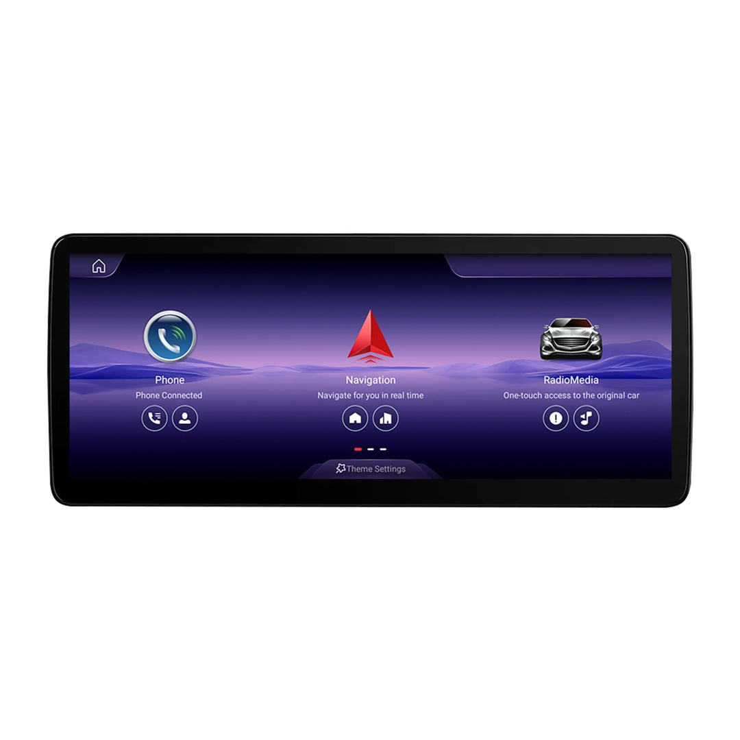 12.3" 2K HD Car Radio Screen 8GB+128GB Android 14.0 GPS for Mercedes C W205 GLC X253 NTG 5.0 8-Core