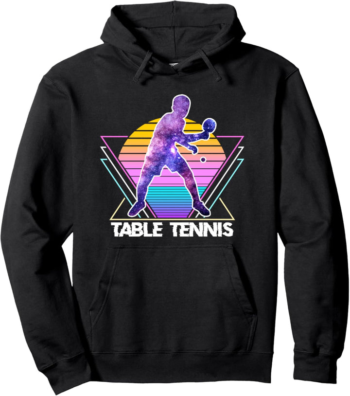 Tischtennissport, Retro Vintage 90er Jahre, Ping Pong Pullover Hoodie