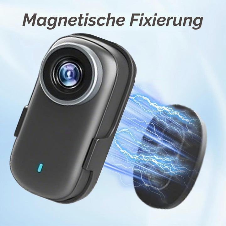 Mini Action Cam für Fahrrad Motorrad, Sport und Vlog-Aufnahmen, 4K UHD &amp; 150° Weitwinkel IP65 wasser