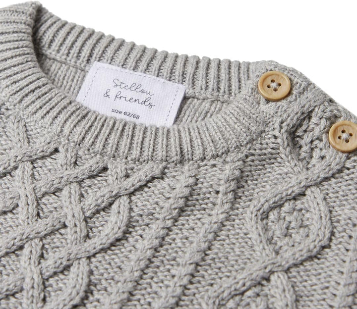 Stellou & friends Strickpullover für Jungen und Mädchen I Hochwertige Baby-Kleidung aus 100% Baumwol